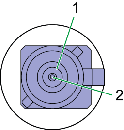 GNSS antenna connector (FAKRA, C-coded, blue, male)