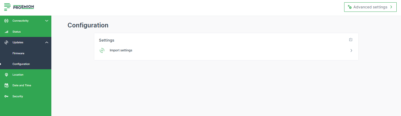 Configuration Upgrade