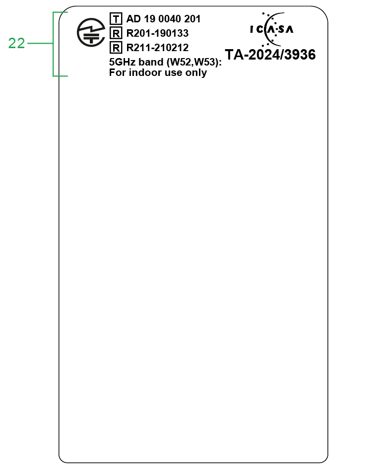 CANlink® mobile 10000 type label back-side