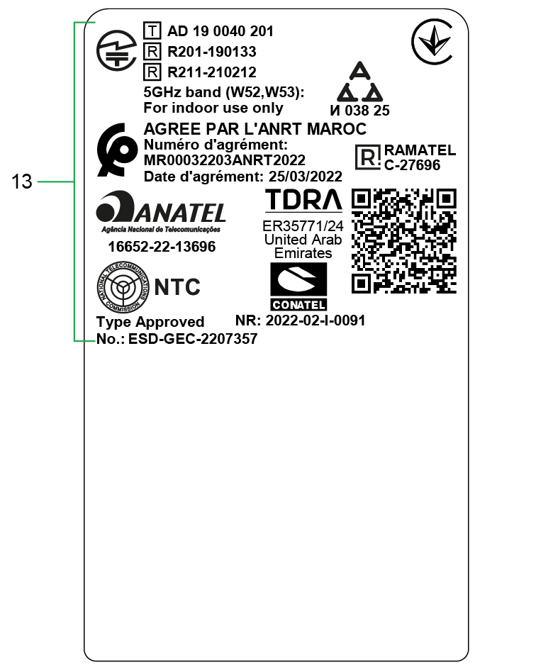 CANlink mobile 3677 back-side label