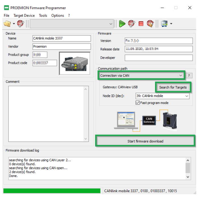 Firmware Update - Progress