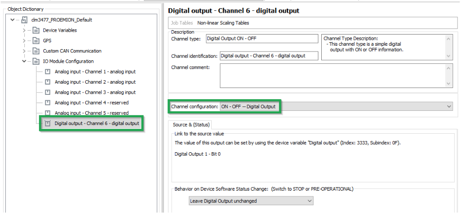 On - Off Digital Output