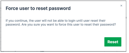 Password Reset