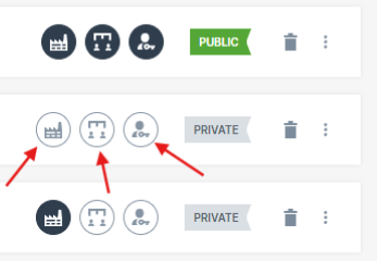 Layout Visibility Icons