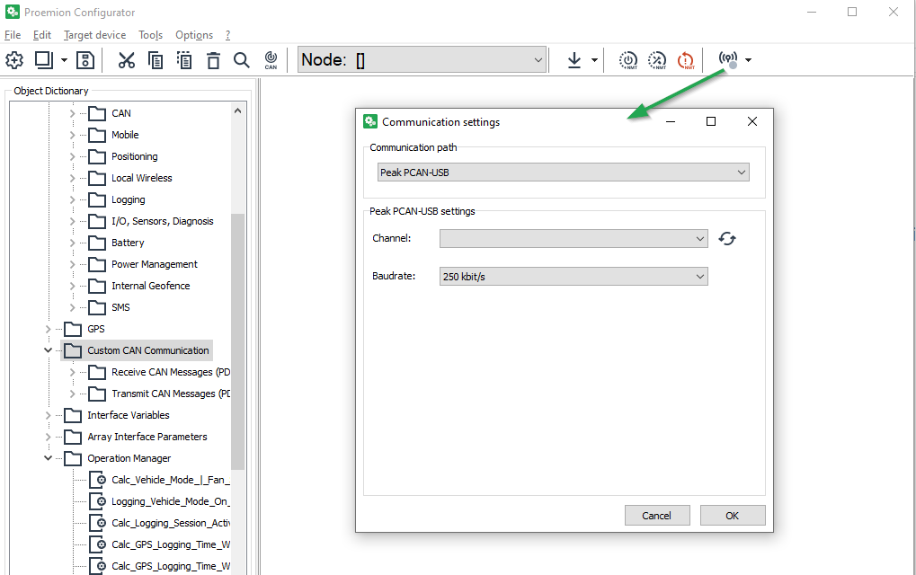 Communication Settings