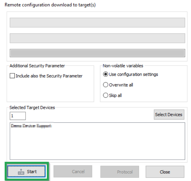 configUpdate Dwnldtarget