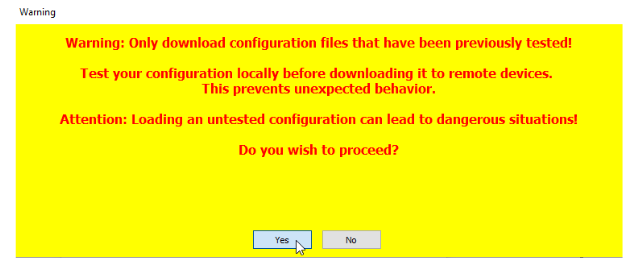 configUpdate Dwnldwarning