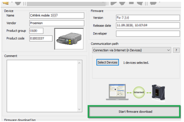 configUpdate Frmprog start