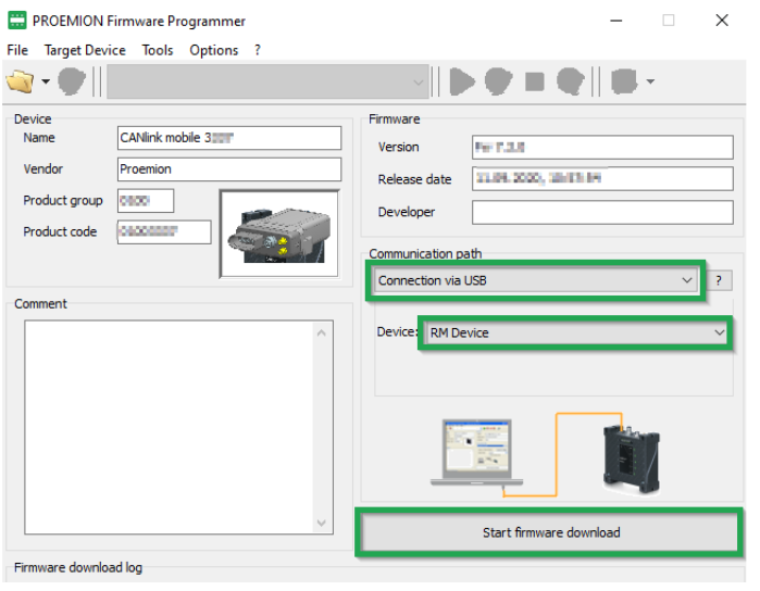 configUpdate startCable