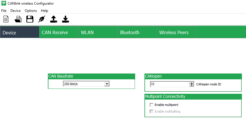 CANlink wireless Configurator