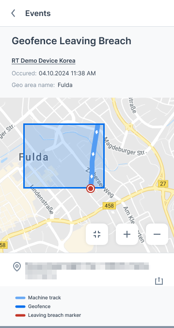 Event Detail Map – Leaving breach (Red)