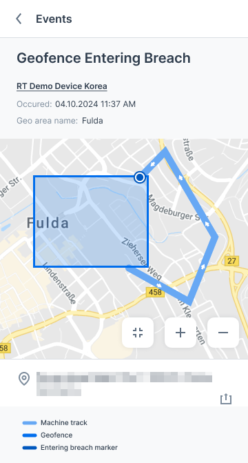 Event Detail Map – Neutral marker