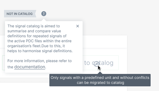 Signal not eligible to migrate