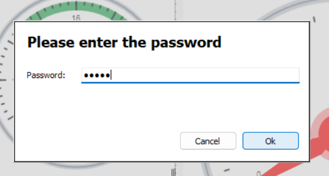 enter password