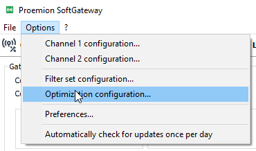 Optimization Configuration