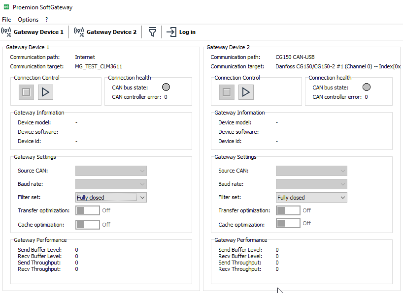 Proemion SoftGateway UI