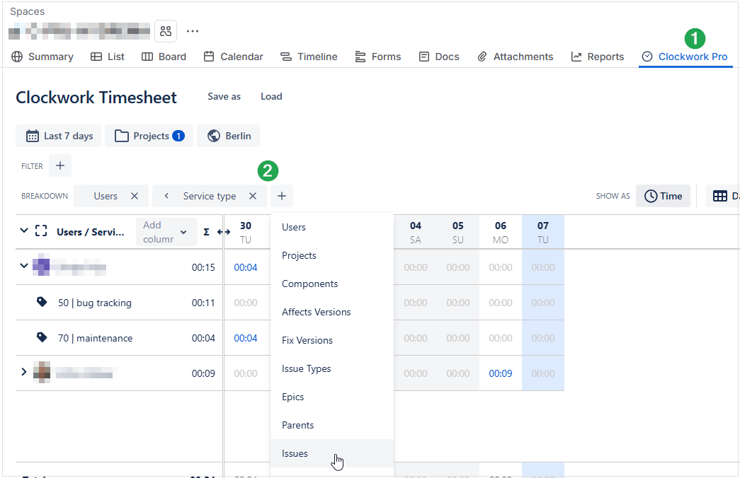 Clockwork Pro Timesheet