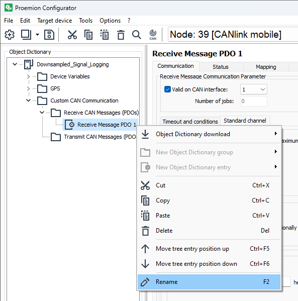 Configurator new rx message rename
