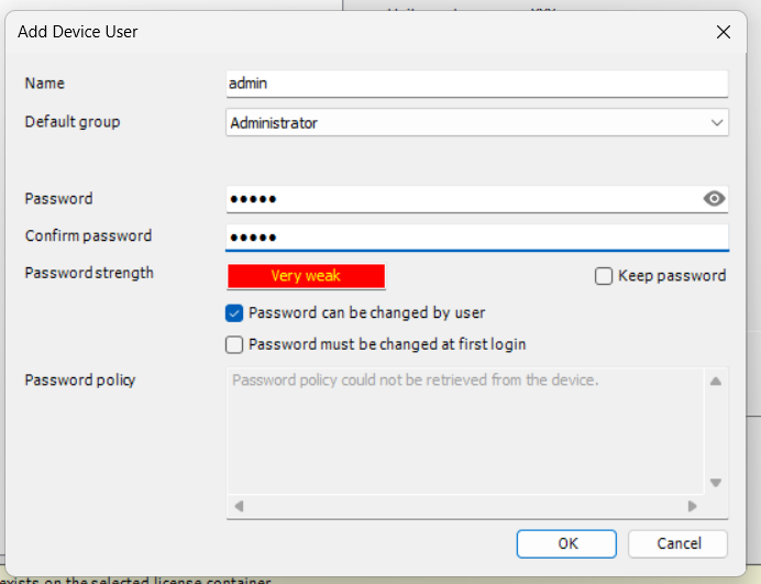 Add password