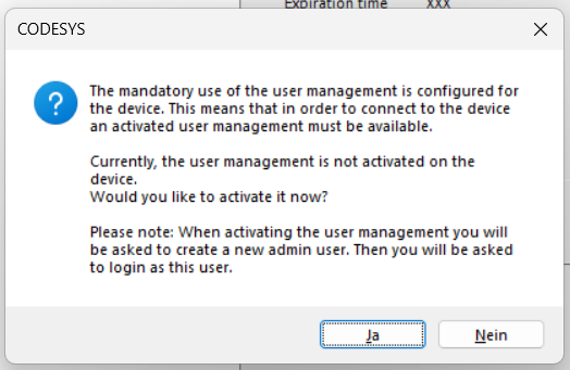 Create password dialog