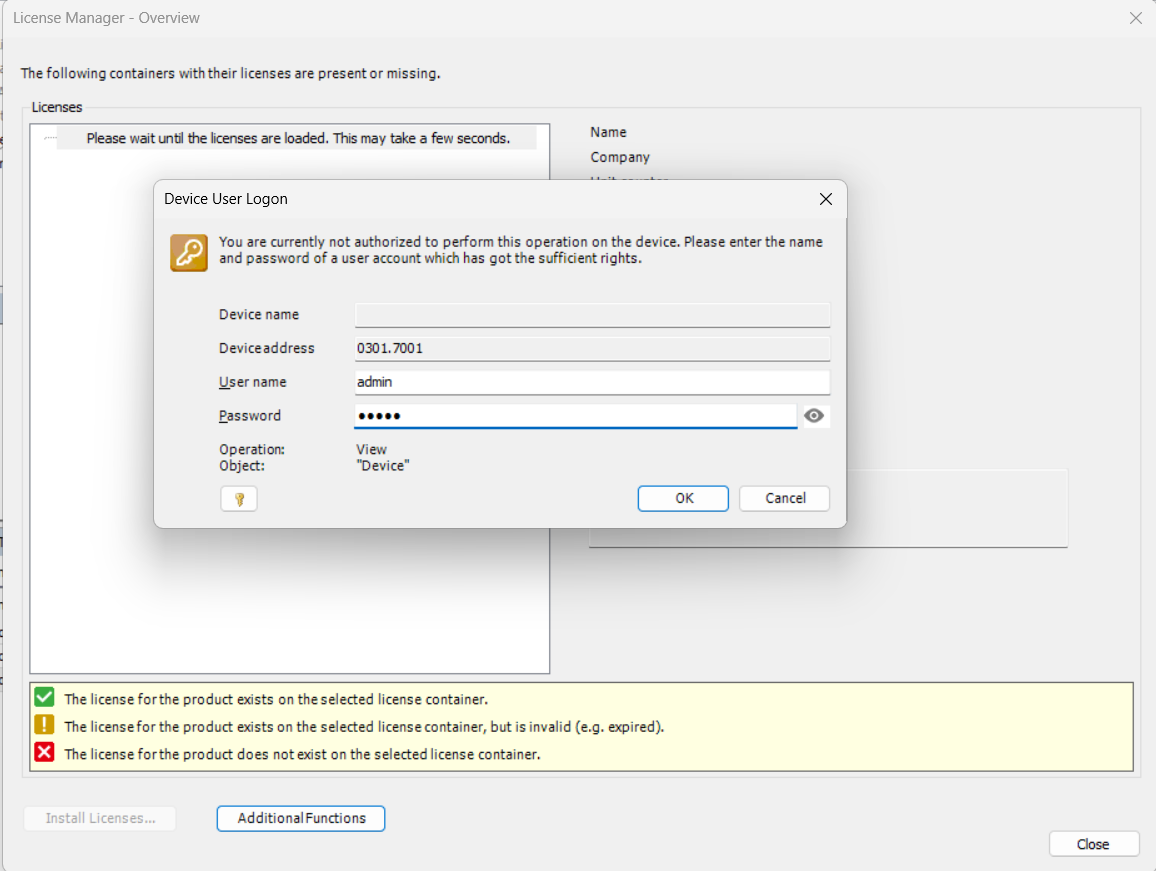 Device user logon